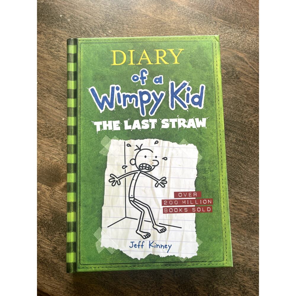 Diary of a Wimpy‎ Kid The Last Straw Book 3 Hardcover Jeff Kinney Amulet Books